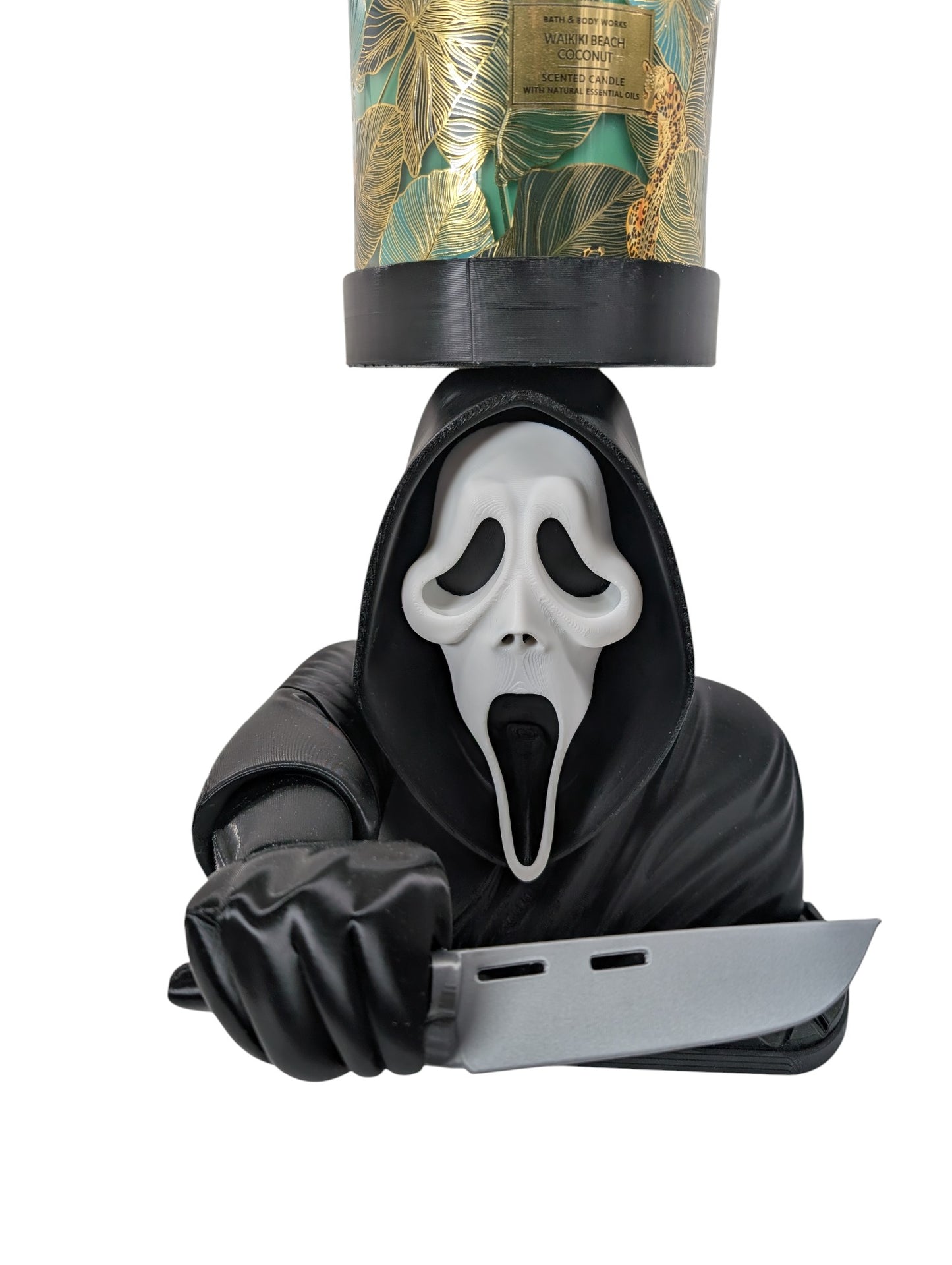 Ghostface Scream 3 Wick Candle Holder Horror Movie Decor Stand 9" Display