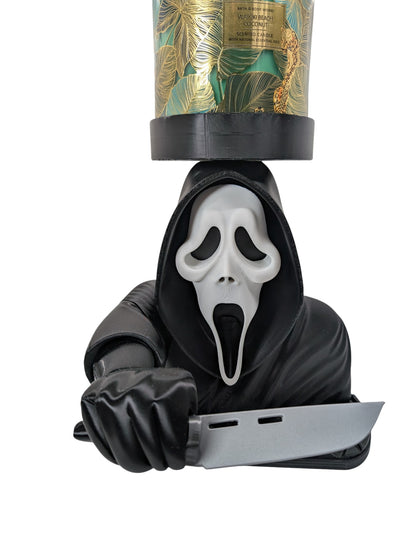 Ghostface Scream 3 Wick Candle Holder Horror Movie Decor Stand 9" Display