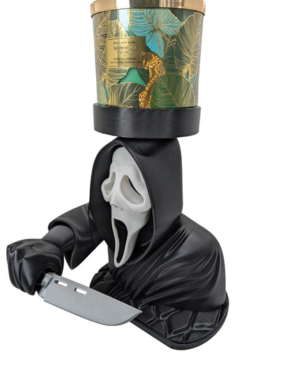 Ghostface Scream 3 Wick Candle Holder Horror Movie Decor Stand 9" Display