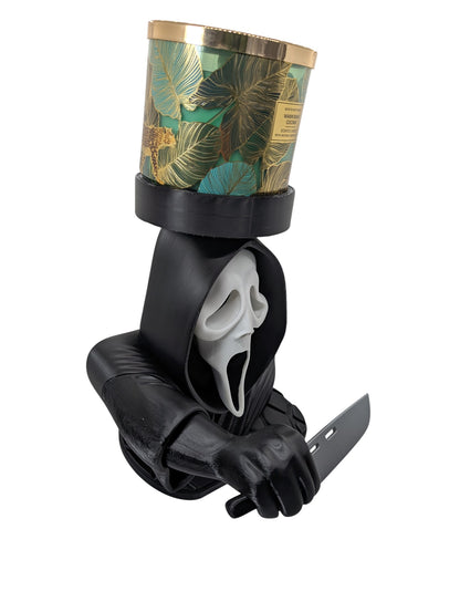 Ghostface Scream 3 Wick Candle Holder Horror Movie Decor Stand 9" Display