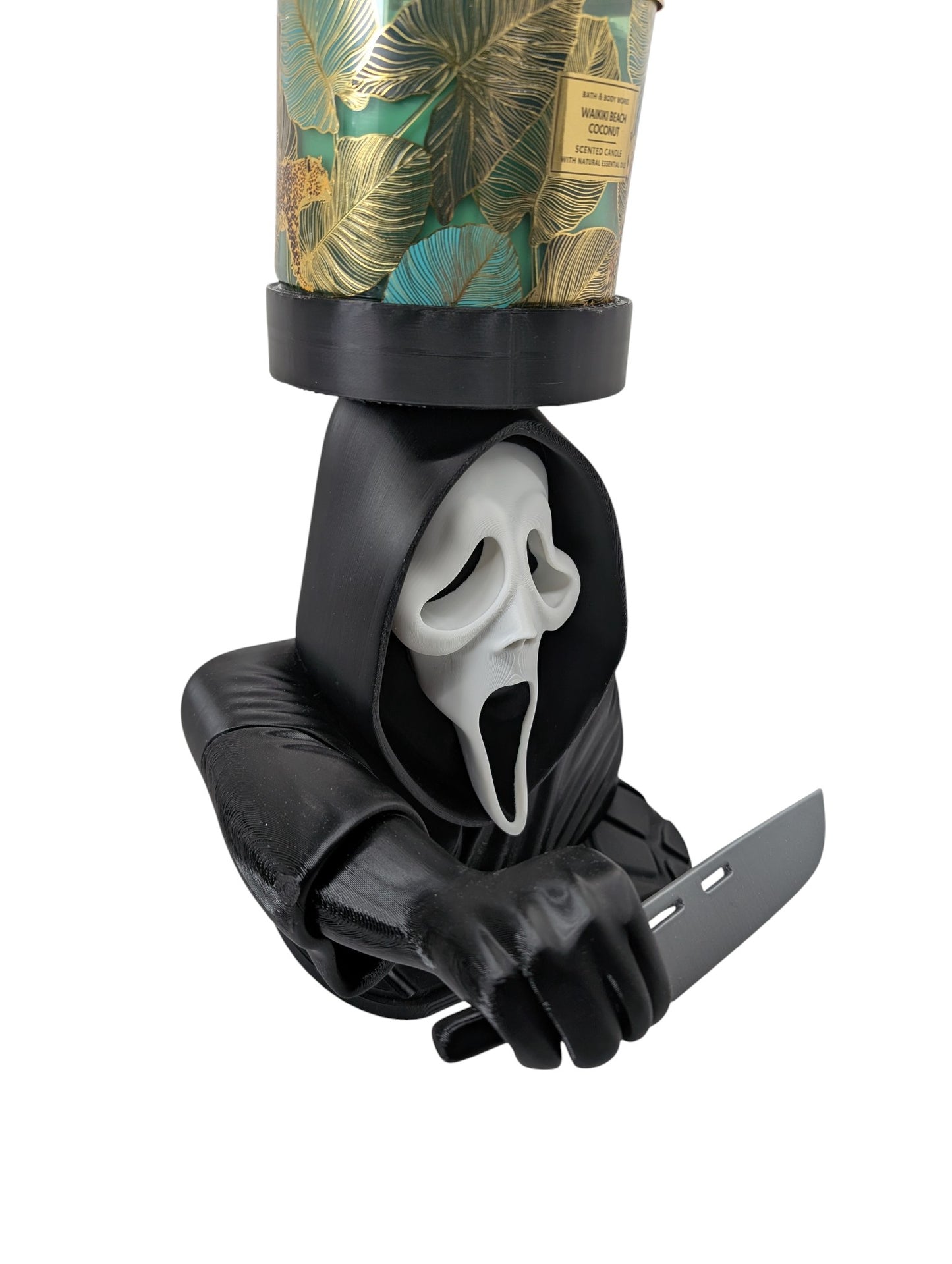 Ghostface Scream 3 Wick Candle Holder Horror Movie Decor Stand 9" Display