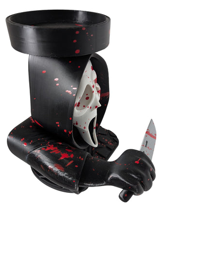 Ghostface Scream Blood Splatter Candle Holder Horror Decor Display Stand 9"