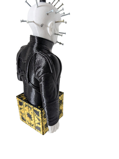 Hellraiser Pinhead Display 8”H with Real Metal Nails Horror Art
