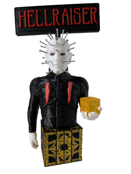 Hellraiser Pinhead Display 8”H with Real Metal Nails Horror Art