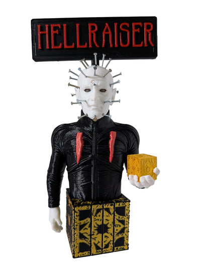Hellraiser Pinhead Display 8”H with Real Metal Nails Horror Art