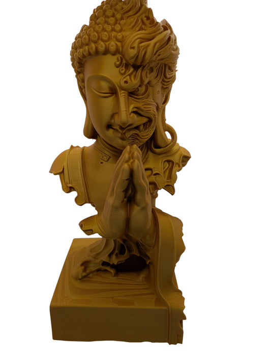 The Quiet Divide 12" Display Bust Modern Art Sculpture Unique Decor