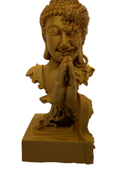 The Quiet Divide 12" Display Bust Modern Art Sculpture Unique Decor