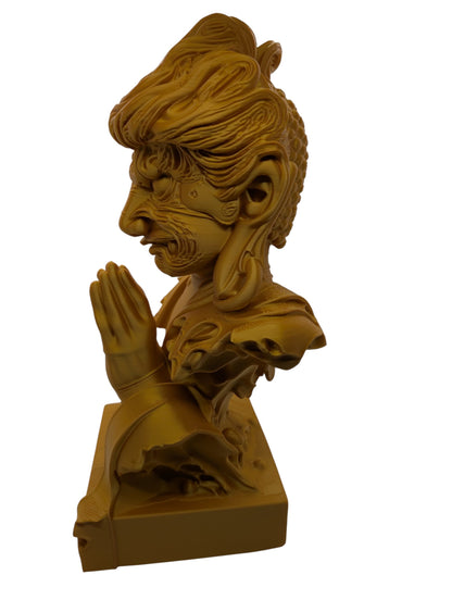 The Quiet Divide 12" Display Bust Modern Art Sculpture Unique Decor