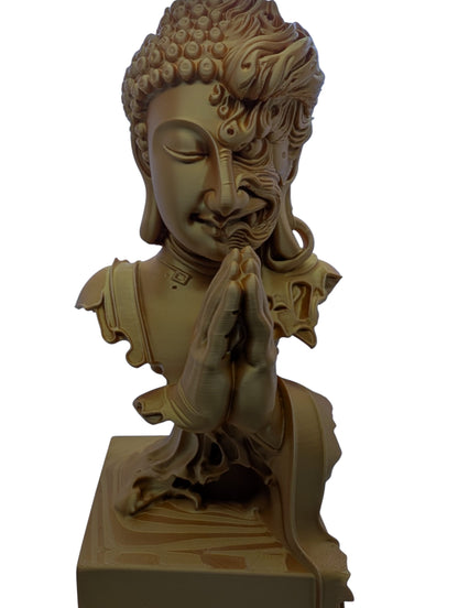 The Quiet Divide 12" Display Bust Modern Art Sculpture Unique Decor
