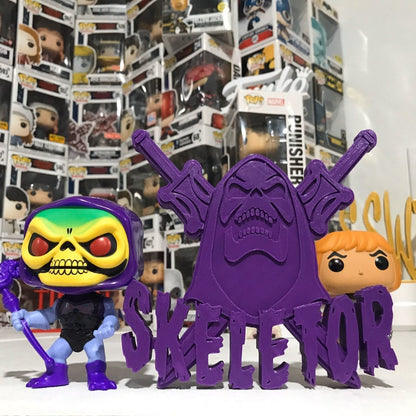 Skeletor Display Sign Stand