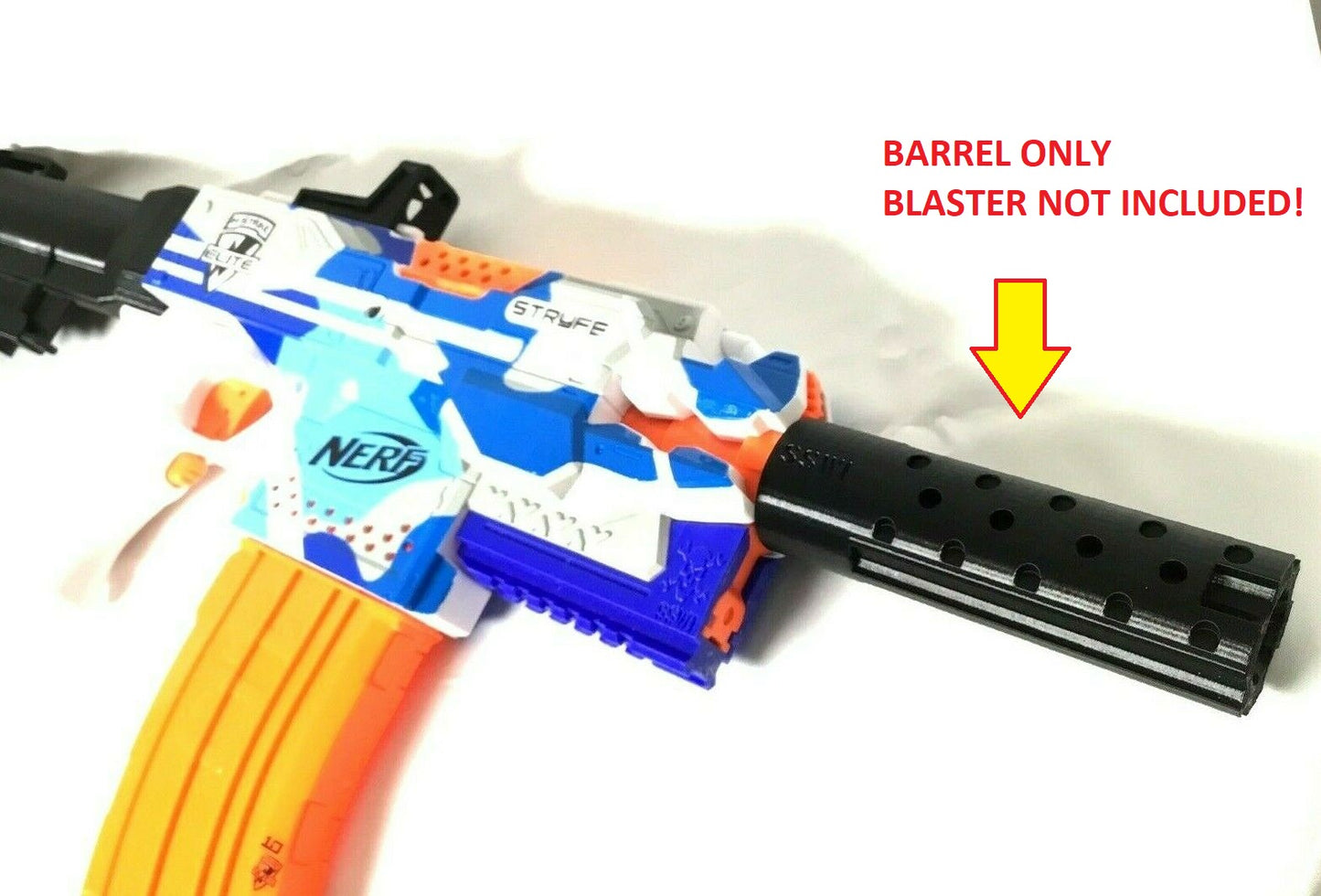 SSWI SAVAGE Tactical Custom Barrel Twist On Ext Attachment For Dart Blaster