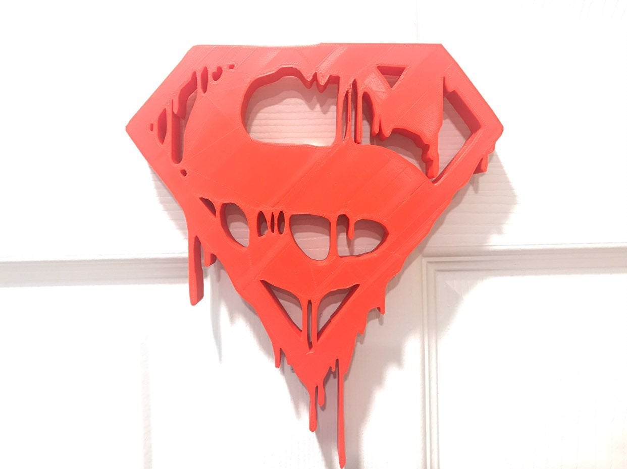 Dripping Superman Door or Wall Display