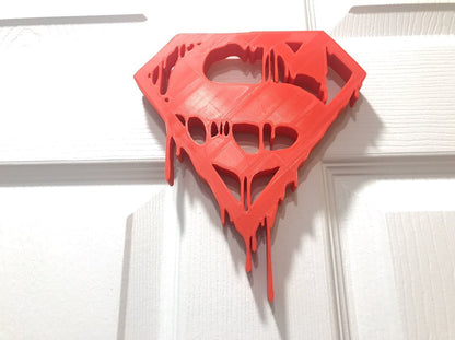 Dripping Superman Door or Wall Display