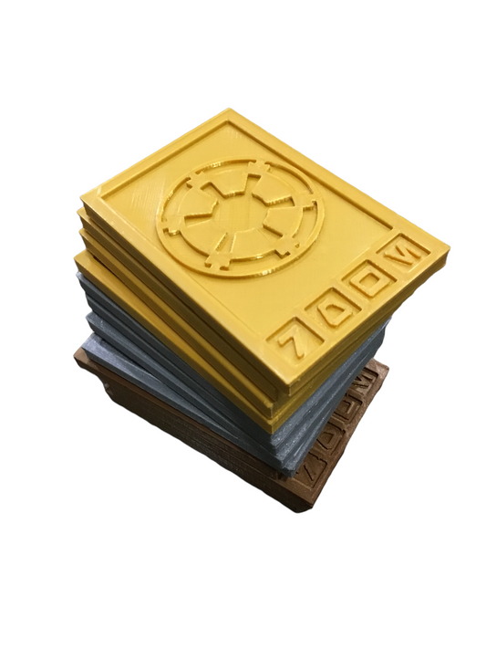 Star Wars Imperial / Sabacc Credits - Credit Set - Gold, Silver, And Bronze