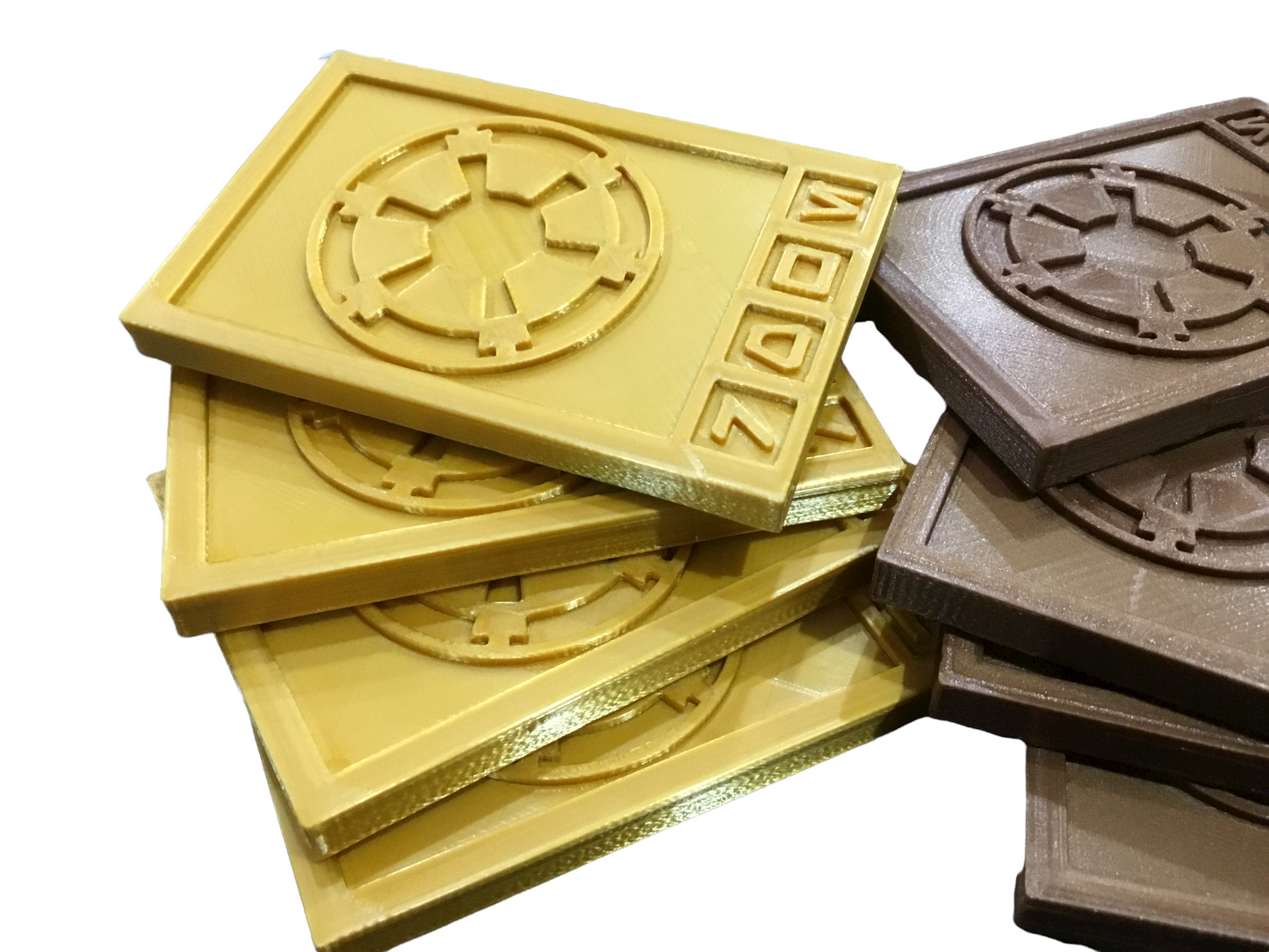 Star Wars Imperial / Sabacc Credits - Credit Set - Gold, Silver, And Bronze
