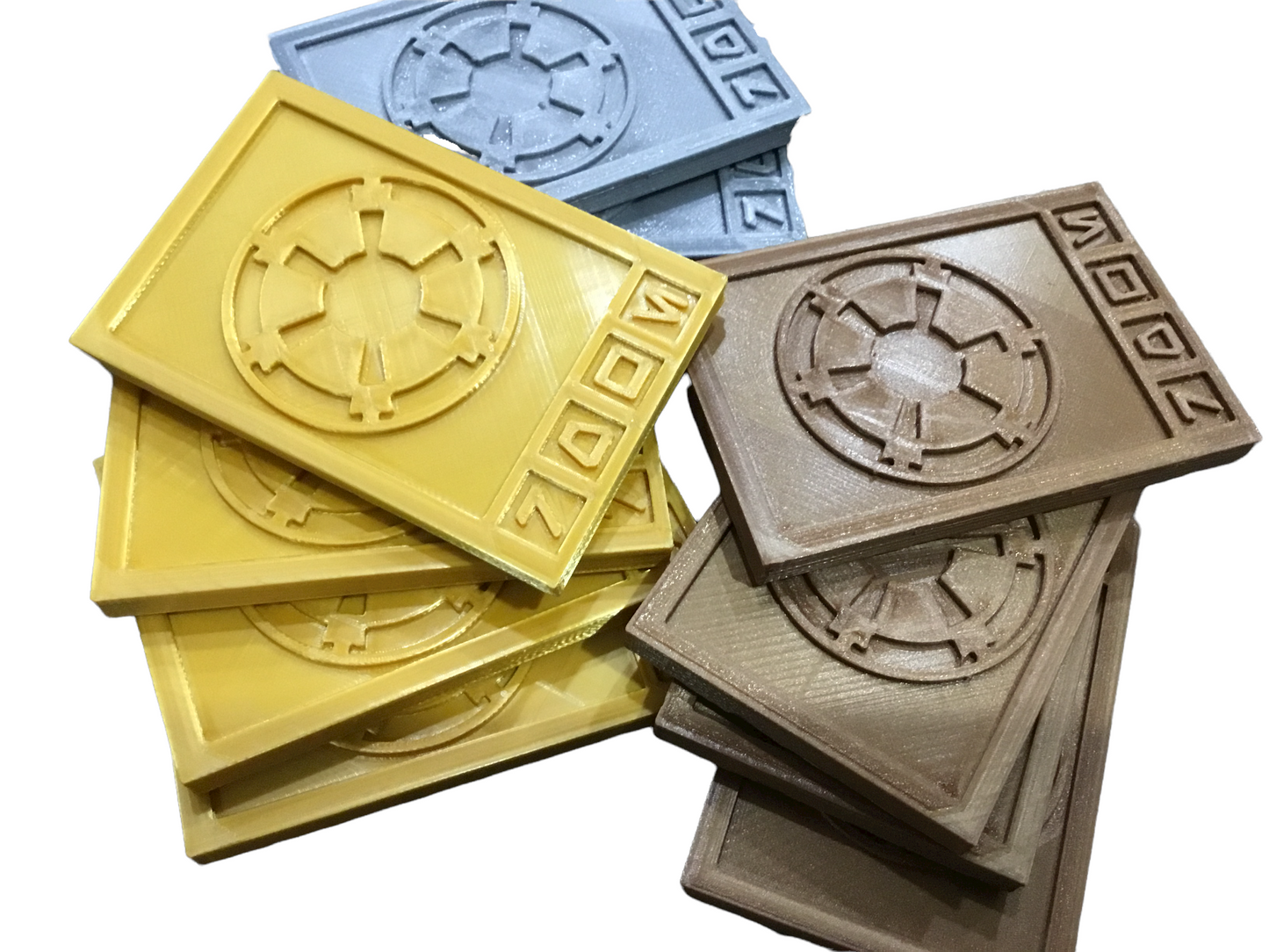 Star Wars Imperial / Sabacc Credits - Credit Set - Gold, Silver, And Bronze