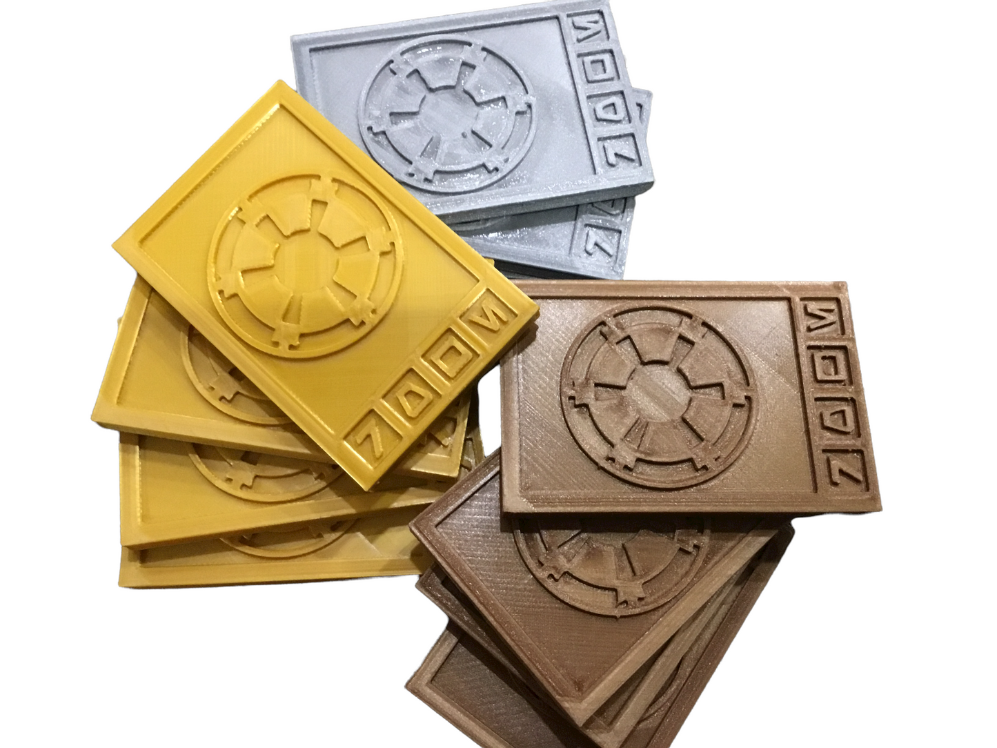 Star Wars Imperial / Sabacc Credits - Credit Set - Gold, Silver, And Bronze