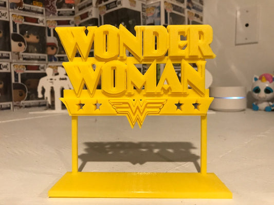 Wonder Woman Stars Display Sign Stand