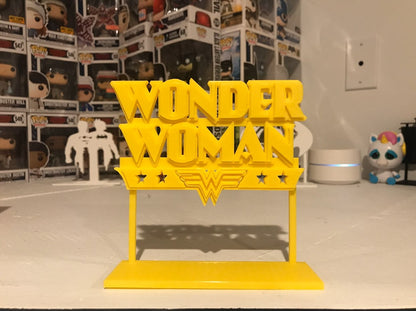 Wonder Woman Stars Display Sign Stand