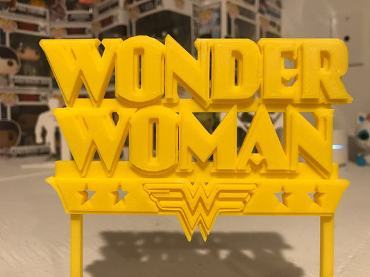 Wonder Woman Stars Display Sign Stand
