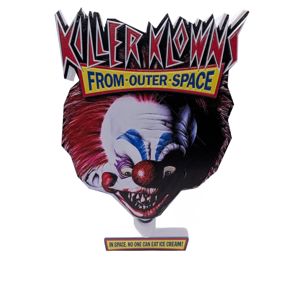New Killer Klowns From Outer Space 9” Raised Ink Custom Display Sign