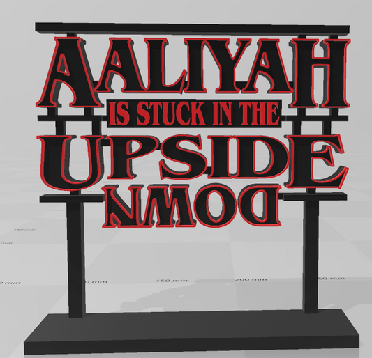 Custom Name Upside Down Stranger Things Sign