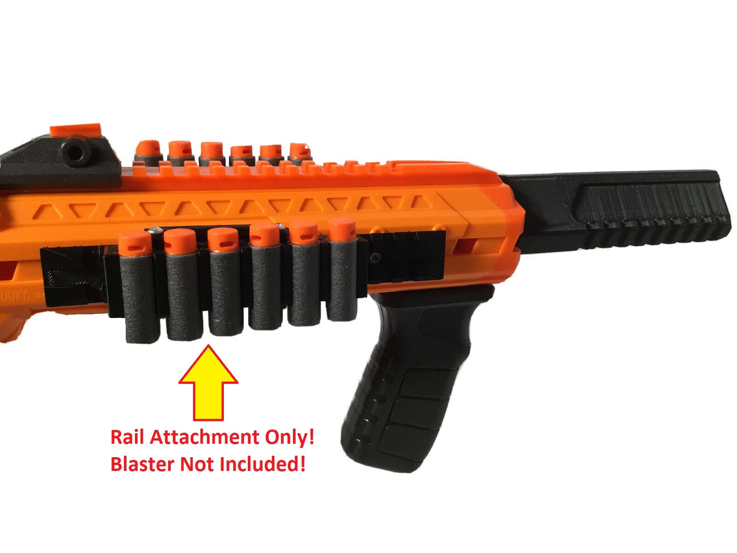 SSWI Dart Tactical Rail Ammo Holder Holds 6, 8 or 10 Darts for Adventure Force