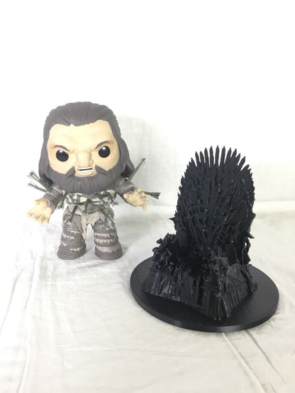 Game Of Thrones Iron Throne Desktop Business Card Smart Phone Holder 3D Print