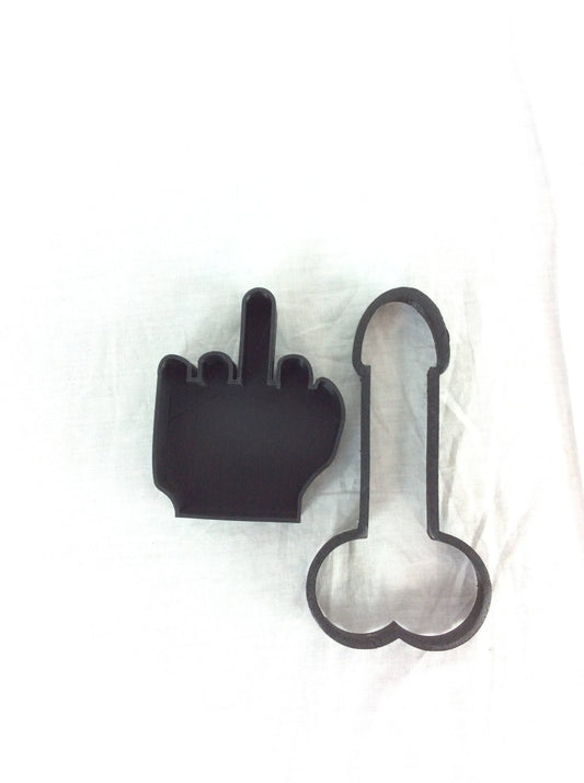 Bake A Boner Penis And Middle Finger Cookie Cutter Great for Bachelorette Party