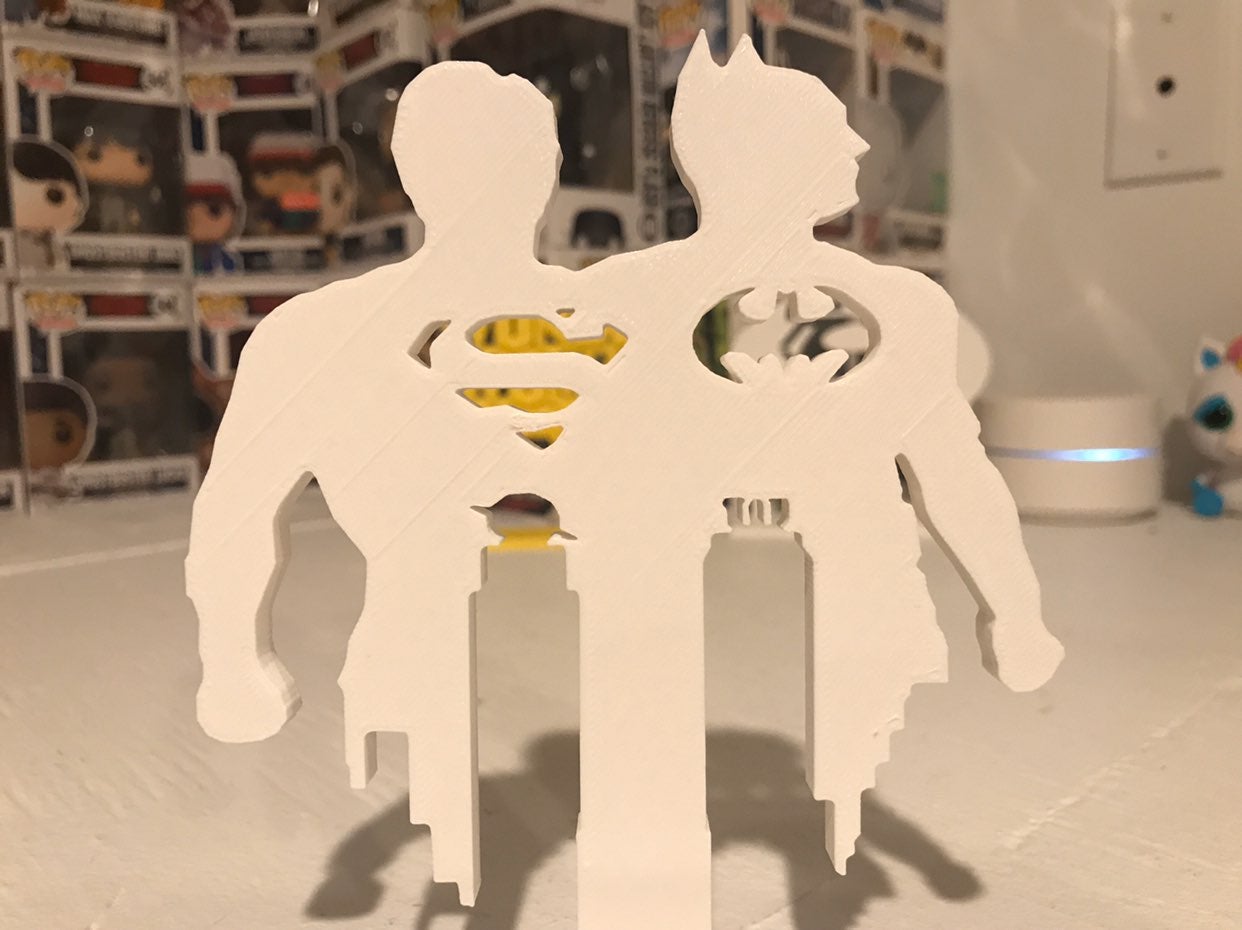 Batman / Superman Sign Stand Ver 1