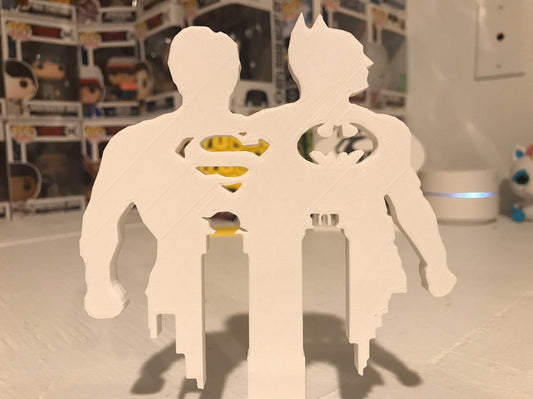 Batman / Superman Sign Stand Ver 1