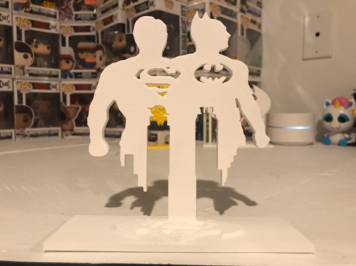Batman / Superman Sign Stand Ver 1