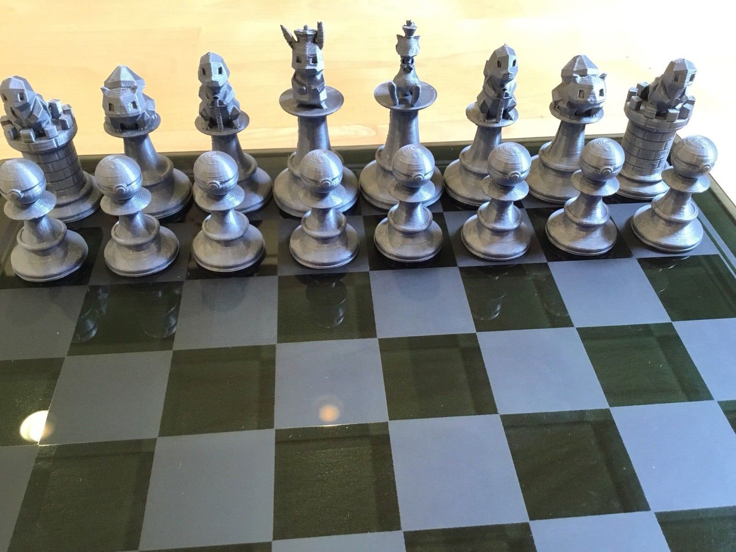 Custom Pokemon Chess Set Squirtle, Pikachu, Mew, Charmander, Pokeball, Bulbasaur