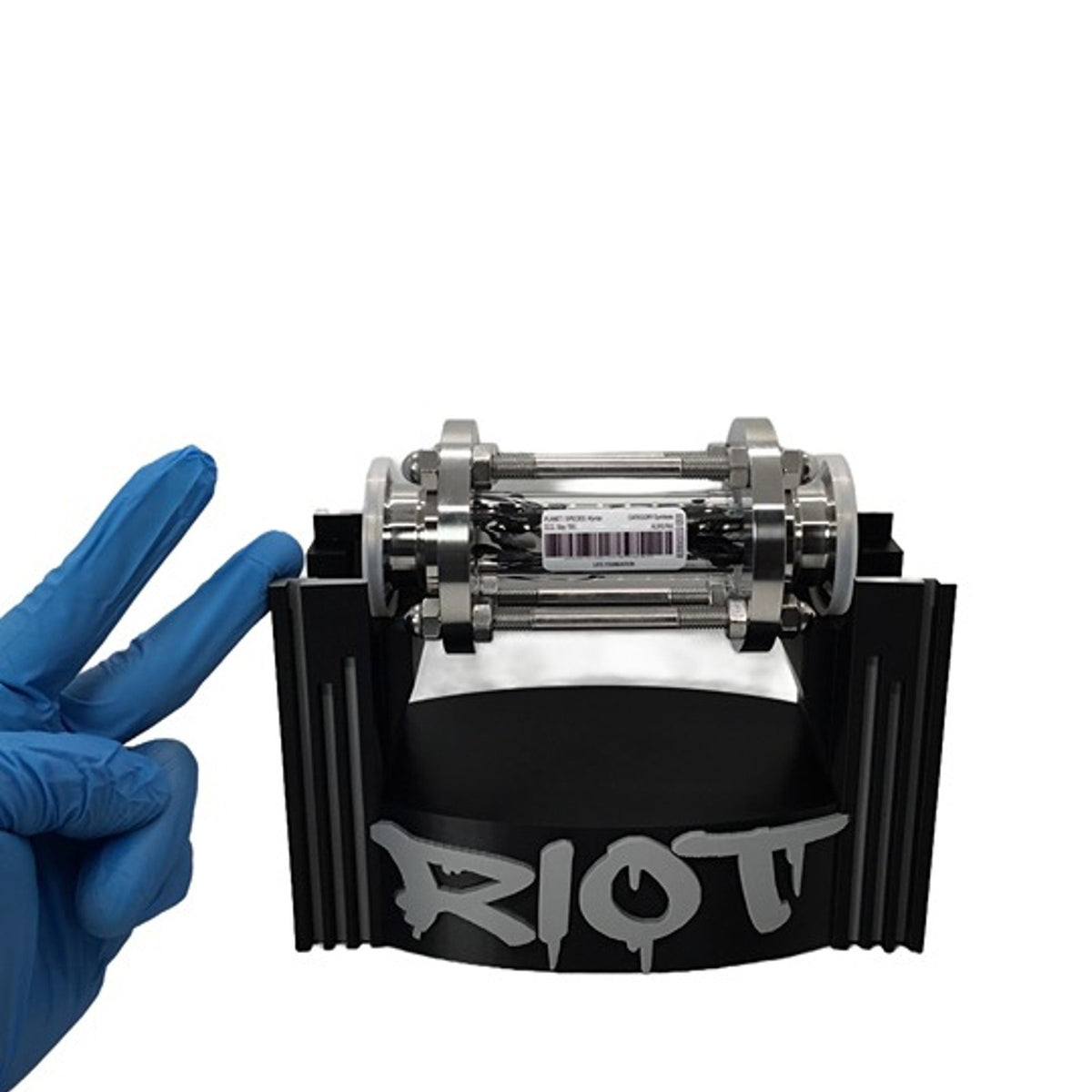RIOT Symbiote Specimen Containment Vial w/ Custom 3D Display Stand Cosplay Prop