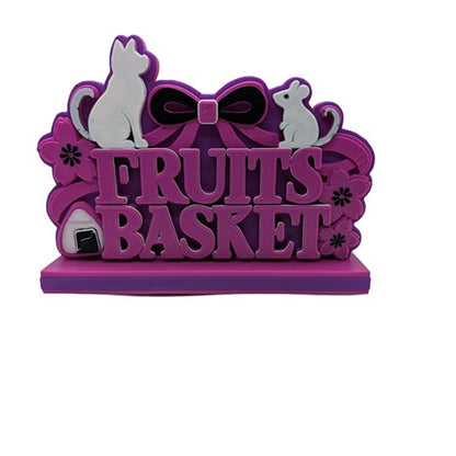 Fruits Basket Anime Desktop Display Sign Cat Rat Floral 3D Manga Decor