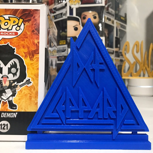 Def Leppard Band Display Sign Stand
