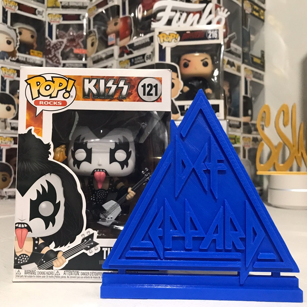 Def Leppard Band Display Sign Stand