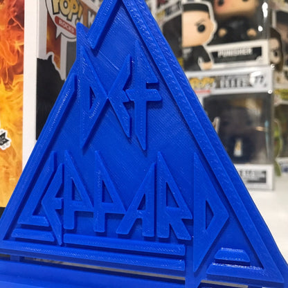 Def Leppard Band Display Sign Stand