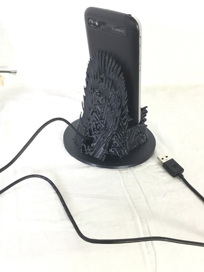 Game Of Thrones Iron Throne Desktop Business Card Smart Phone Holder 3D Print