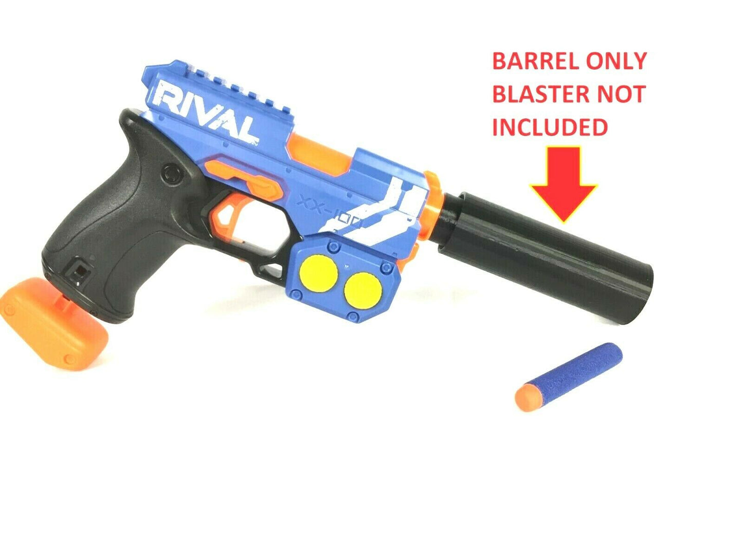 SSWI for Nerf Rival Knockout to Elite Dart Removable Barrel Tool With Silencer