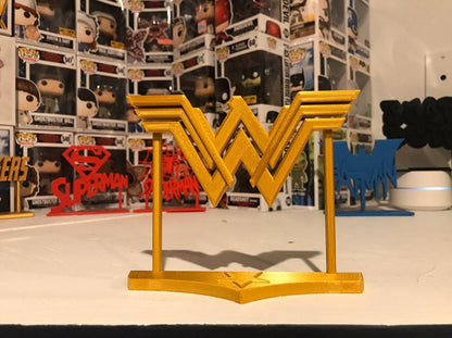 Wonder Woman Crown Display Sign Stand