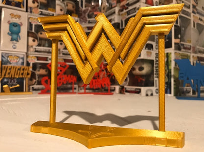 Wonder Woman Crown Display Sign Stand