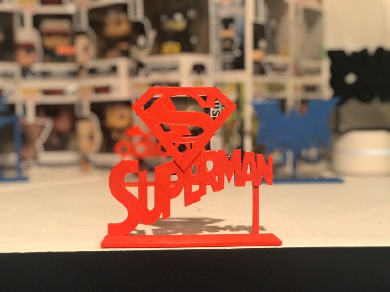 Superman Display Stand Sign