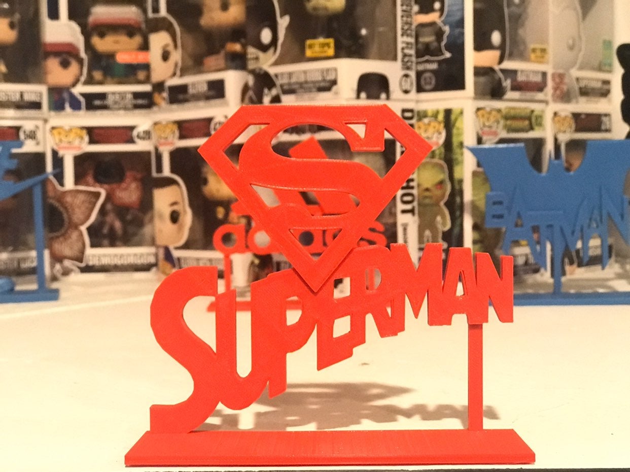 Superman Display Stand Sign