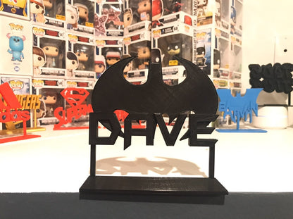 Custom Your Name Batman Display Stand