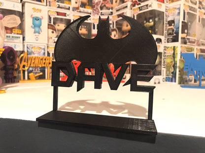 Custom Your Name Batman Display Stand