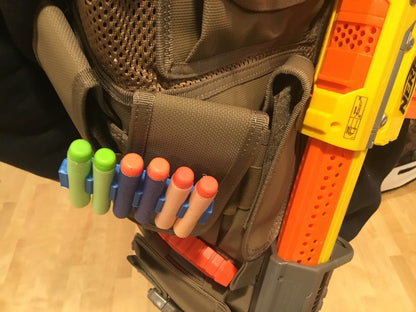 Nerf Compatible 6 Dart Clip on Easy Load and Unload Holder
