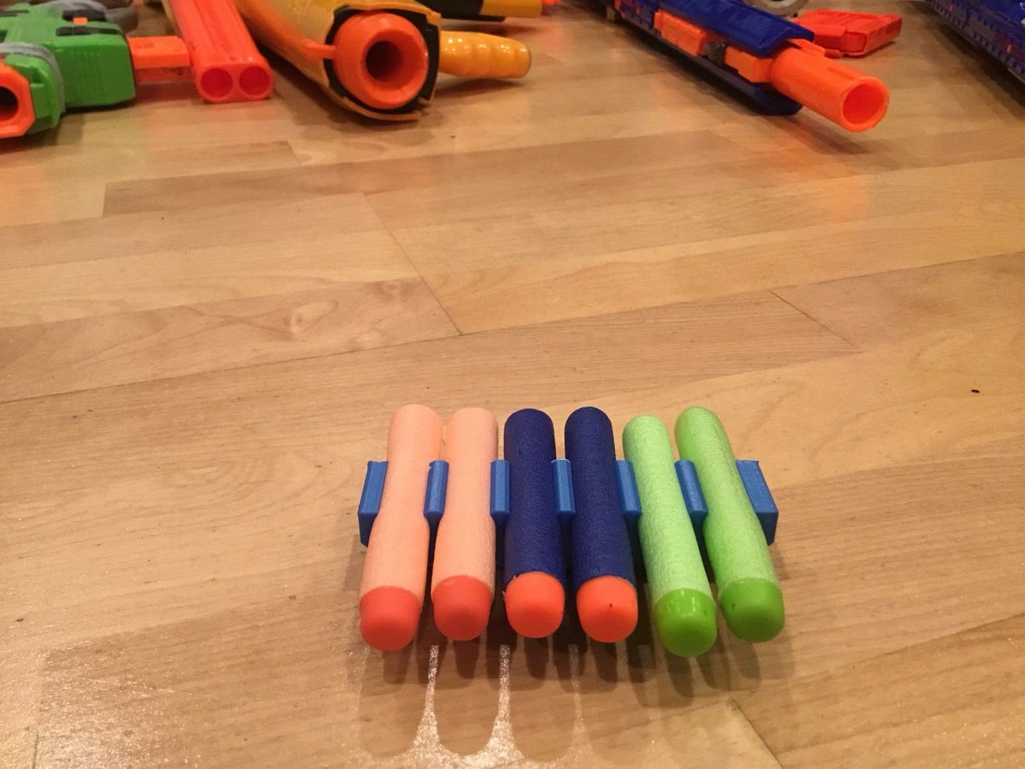 Nerf Compatible 6 Dart Clip on Easy Load and Unload Holder
