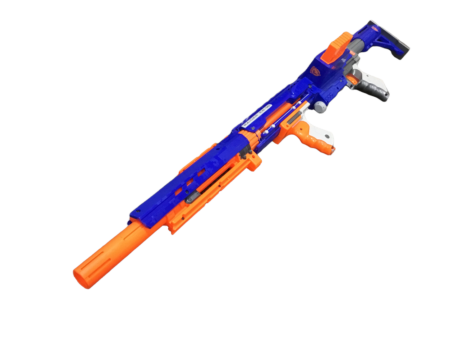Extended Barrel Muzzle Brake Plate Adapter For Nerf Raider CS-35 Blaster Any Color
