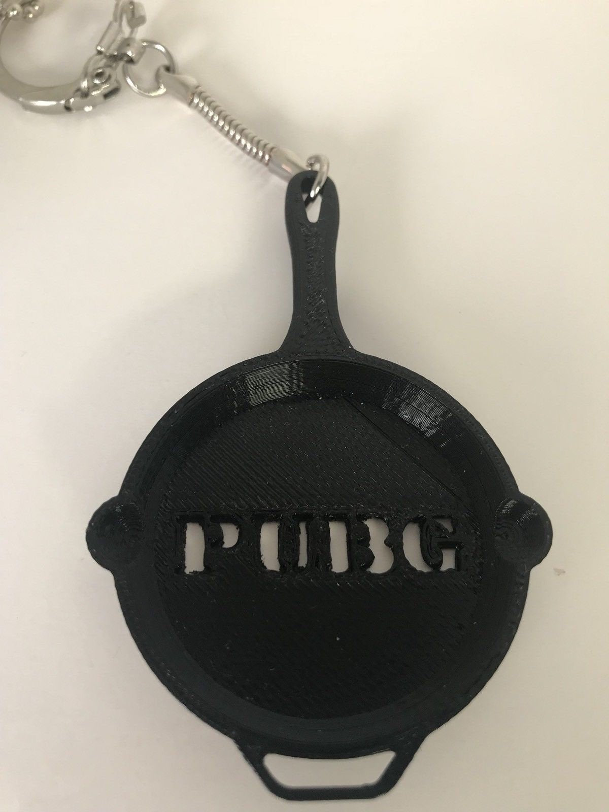 3D Printed PUBG Playerunknown's Battlegrounds Pan Keychain | Gaming Gift
